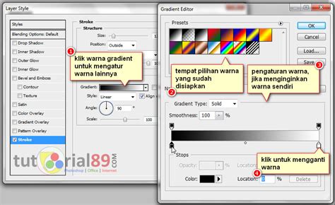 Cara Membuat Efek Stroke Warna Warni Dengan Photoshop Tutorial89