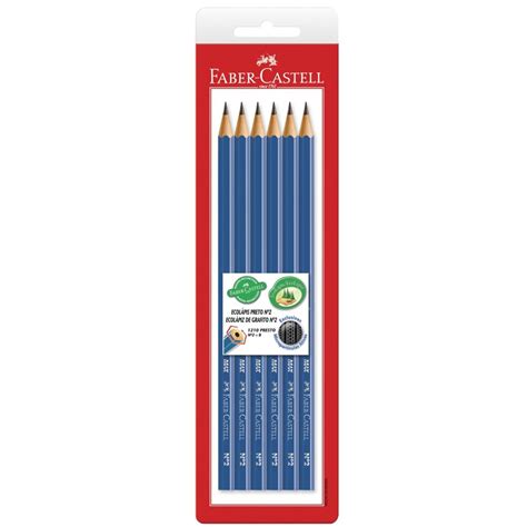 Lápis Grafite EcoLápis n 2 B Sextavado Faber Castell