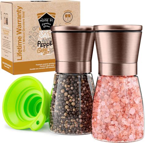 Amazon Home Ec Premium Stainless Steel Salt And Pepper Grinder Set