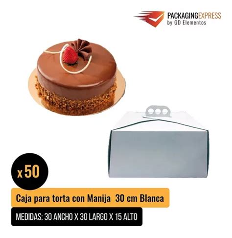 Cajas Para Tortas Altas Grandes X X Pack X C Manija Env O Gratis