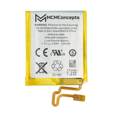 Replacement Battery For Apple Ipod Nano 7th Generation A1446 16gb 616 0640 Ebay