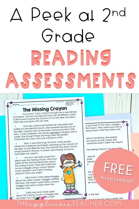 A Peek At 2nd Grade Reading Assessments The Applicious Teacher