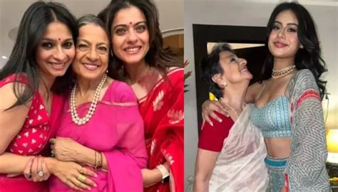 Kajol Shares Pictures With Mom Tanuja And Daughter Nysa On Daughters