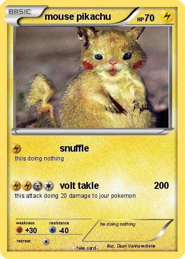 Pokémon mouse pikachu 4 4 - snuffle - My Pokemon Card