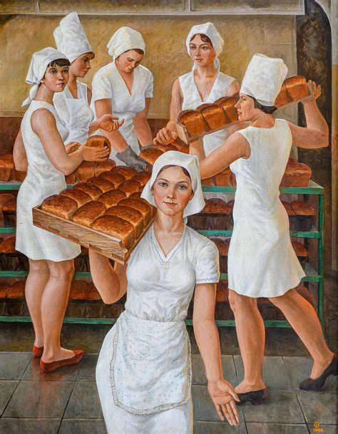 USSR Pictures On Twitter Bread Makers Painting By Viktor Starostin