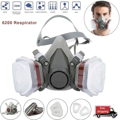 Half Face Gas Mask Chemical Paint Spray Vapor Respirator Gas Mask