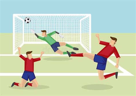 Cartoon Soccer Goal Stock Illustrations – 18,275 Cartoon Soccer Goal ...