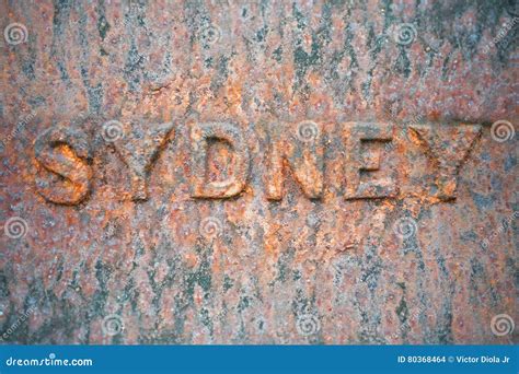 Sydney Name Rustic Design Stock Photo Image Of Australia 80368464