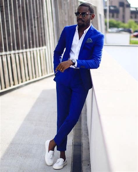 Men 2 Piece Suit Royal Blue Prom Suit Slim Fit Suit 2 Piece Etsy