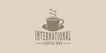 Premium Vector | International coffee day coffee logo design