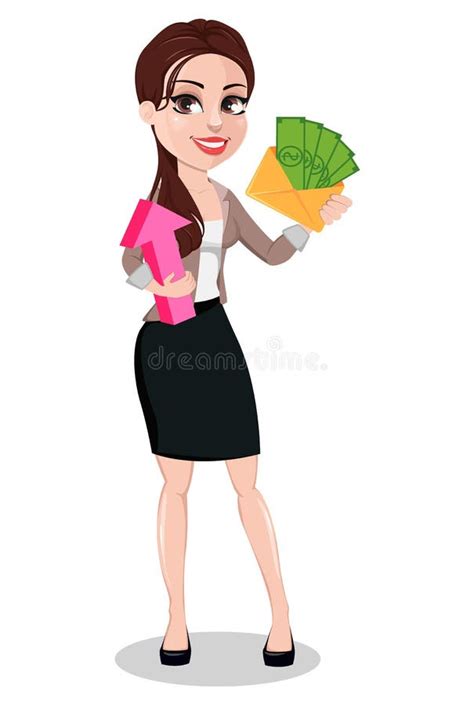 Business Woman In Casual Clothes Stock Vector Illustration Of