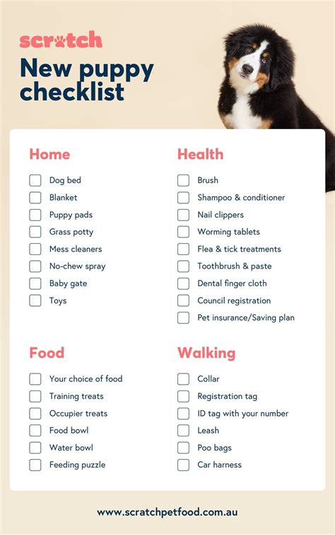 Getting A New Puppy Checklist