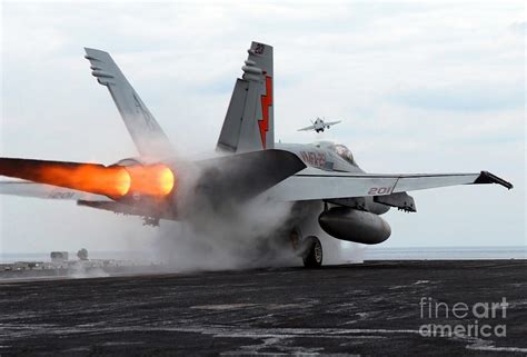 An Fa C Hornet Launches Photograph By Stocktrek Images Fine Art