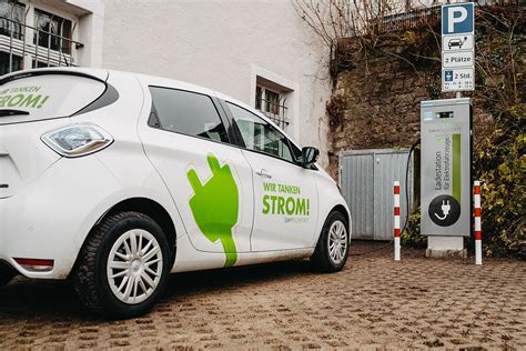 E Auto Ladestation am Kolpinghaus Stadtwerke Eichstätt