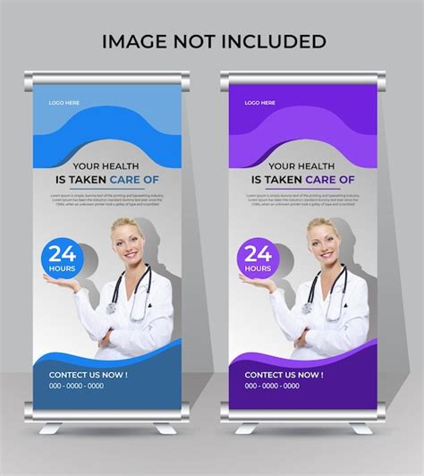 Premium Vector Medical Roll Up Banner Design For Hospital Design