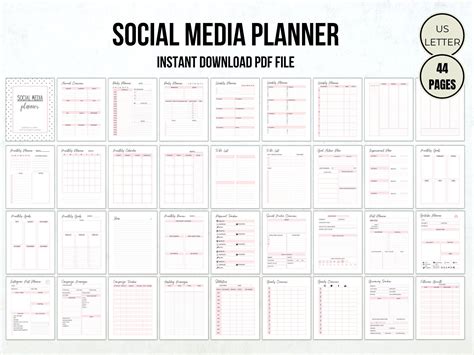 Social Media Planner Printable S Oldvictheatre