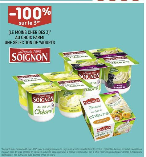 Promo Yaourts Soignon Chez Leader Price ICatalogue Fr