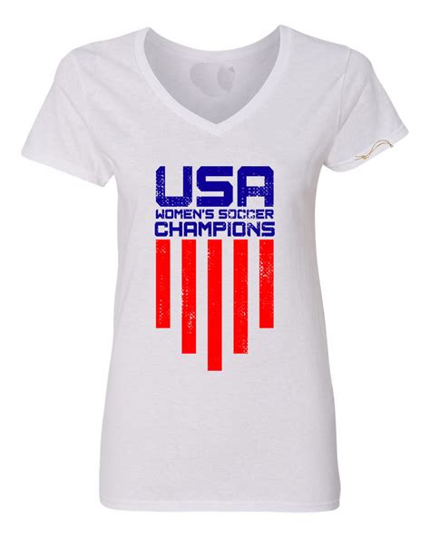 Custom Apparel R Us - USA Women's Soccer Champions Womens Graphic Tees ...