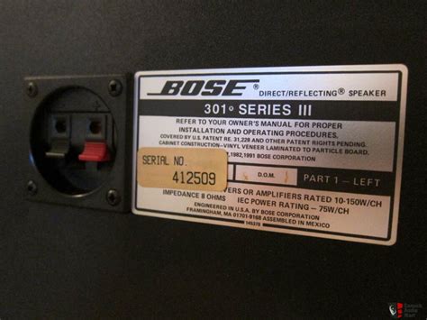 Bose 301 Series III Speakers Photo #647305 - Canuck Audio Mart