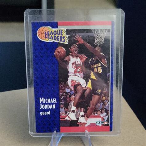 1991 Fleer Michael Jordan 220 Basketball Card League Leaders EBay