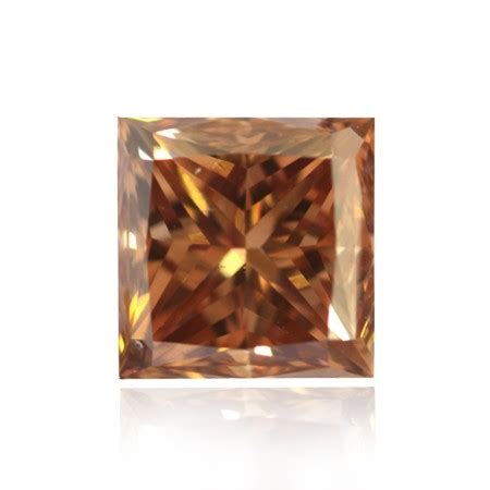 1 03 Carat Fancy Dark Yellowish Brown Diamond Princess Shape VS2