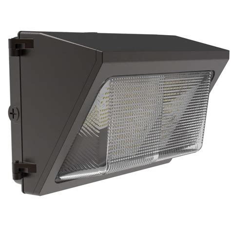 Jandh Led 450 Watt Equivalent Integrated Led Bronze Dimmable Outdoor Wall Pack Light Selectable