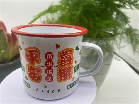 Traditional Chinese Enamel Cup China Vintage Enamel Camping Cup And