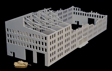 15mm Stalingrad Factory Ruined Mdf 15mmdf081 Gamecraft Miniatures