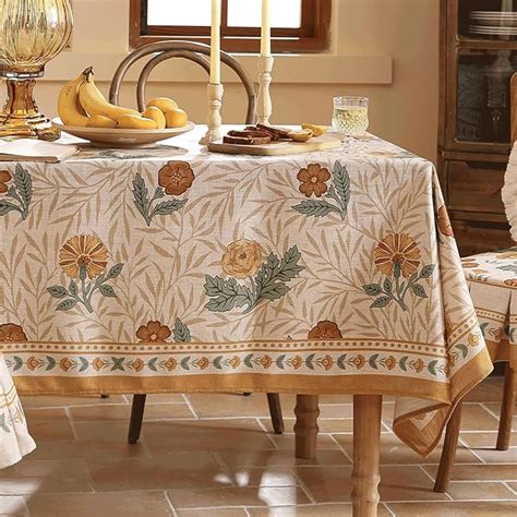 Amazon Patdrea French Linen Tablecloth Soft Durable Floral Table