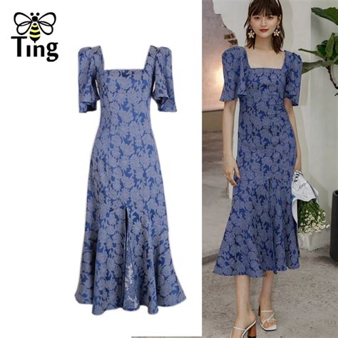 Tingfly Vestido Victoriano Vintage Elegante Con Estampado De Flores