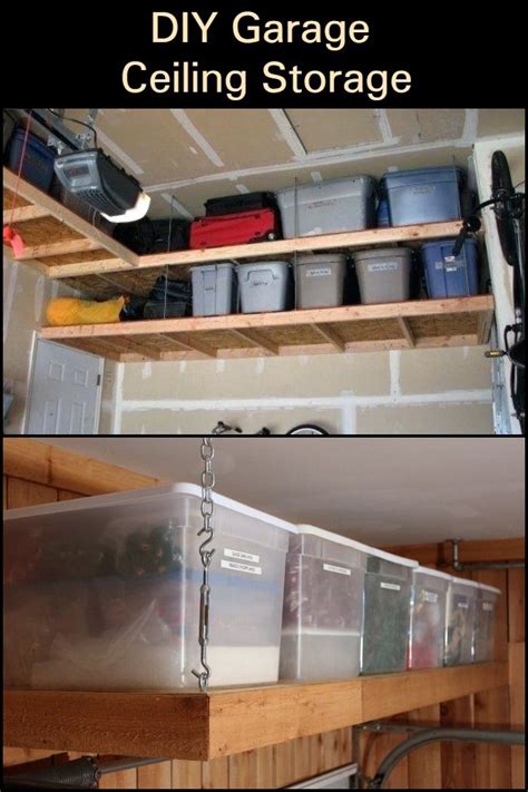 Incredible DIY Garage Ceiling Storage Ideas - The Owner-Builder Network | Garage ceiling storage ...