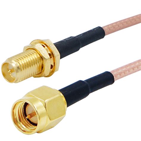 Rf Coaxial Coax Cable Assembly Sma Male To Sma Female Rp Sma Male