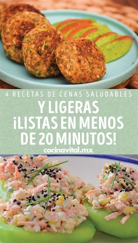 4 Recetas De Cenas Saludables Y Ligeras ¡listas En Menos De 20 Minutos