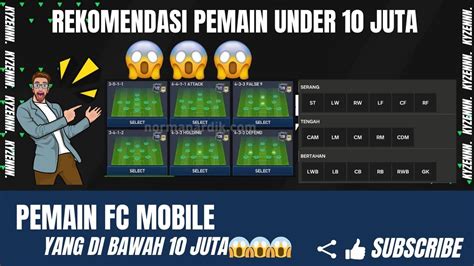 Rekomendasi Pemain Di Bawah 10Juta DI JAMIN OP YouTube