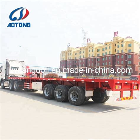 China Manufacturer 3 Axles 40FT Container Transport Trailers Bulk Cargo