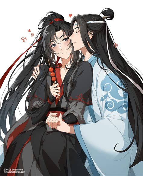 Wei Wuxian And Lan Wangji Modao Zushi Drawn By Muse Rainforest