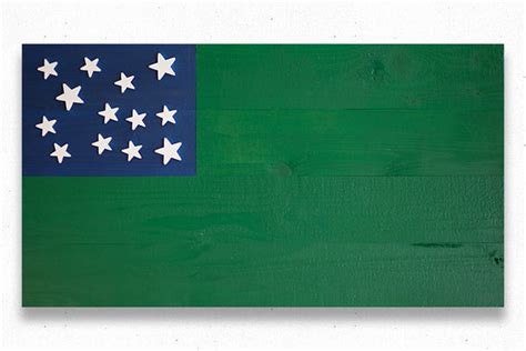 Green Mountain Boys Wood Flag – Patriot Wood