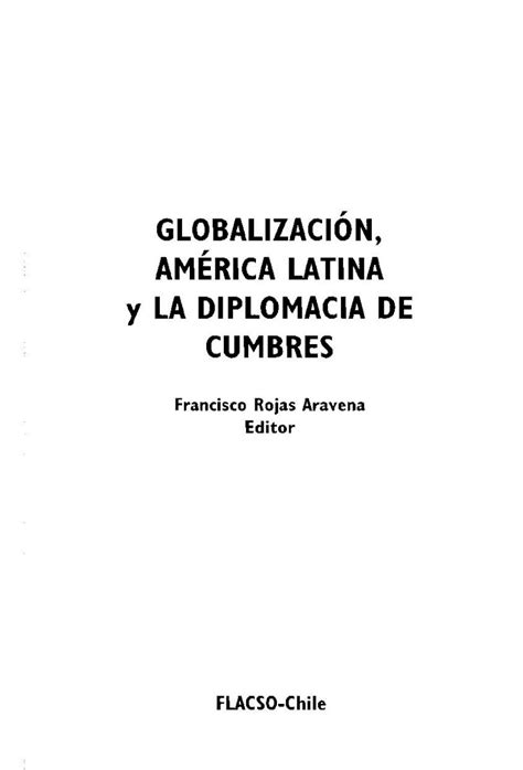 Pdf Globalizaci N Am Rica Latina Yla Diplomacia De Centro Cultural