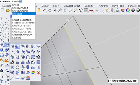 Rhino GH Extend Surface C Snippet