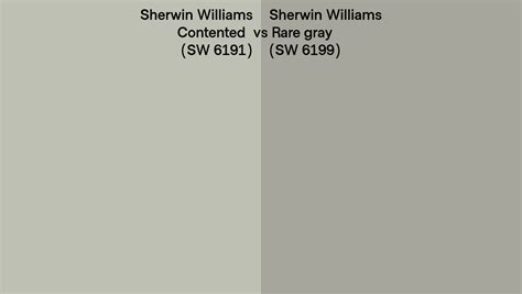 Sherwin Williams Contented Vs Rare Gray Side By Side Comparison