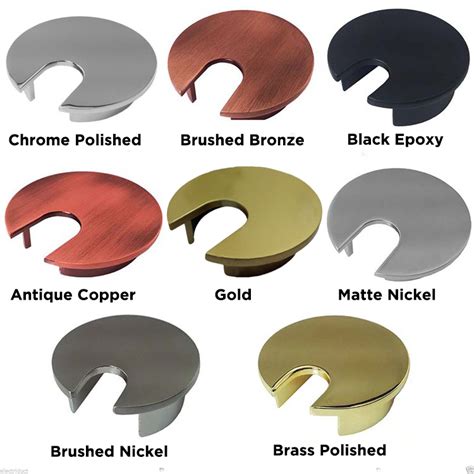 Metal Desk Grommets | 1.5", 2", 2.5" Hole Sizes | Color Options