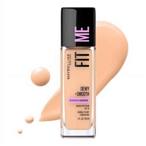 Pack Of Maybelline Fit Me Dewy Smooth Liquid Foundation Nude Beige Fl Oz Walmart