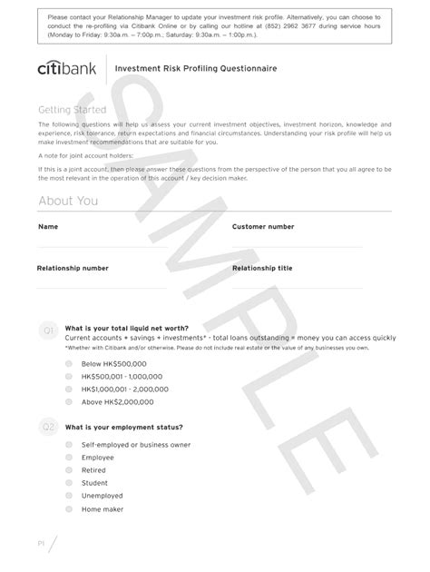 Fillable Online Personal risk profile form Fax Email Print - pdfFiller