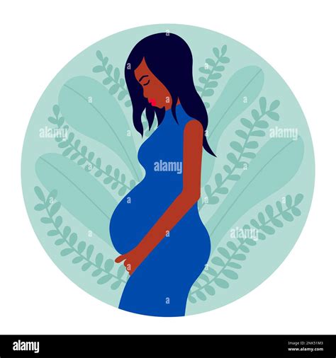 Vector Pregnant Woman Illustration Stock Vector Image And Art Alamy