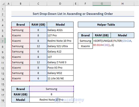 Conditional Drop Down List In Excel Create Sort And Use ExcelDemy