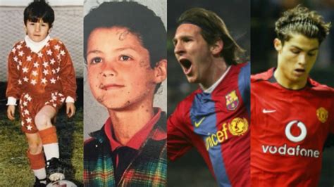 Messi Ronaldo Side-By-Side Comparison At Different Ages