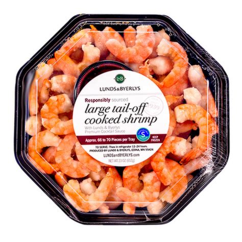 L B Large Cooked Shrimp Party Tray Lunds Byerlys