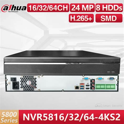 Dahua Original 8 HDDs Pro NVR 16 32 64 Channels 4K Video Recorde