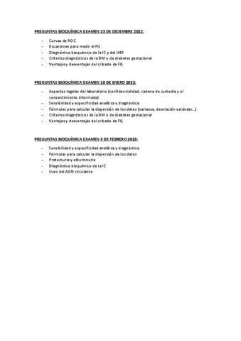 Preguntas Bioquimica Examen Pdf