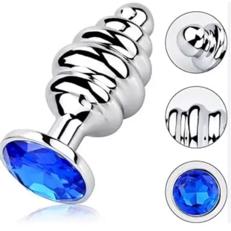 2pcs Spiral Metal Anal Prostate Jewelry Anal Toy